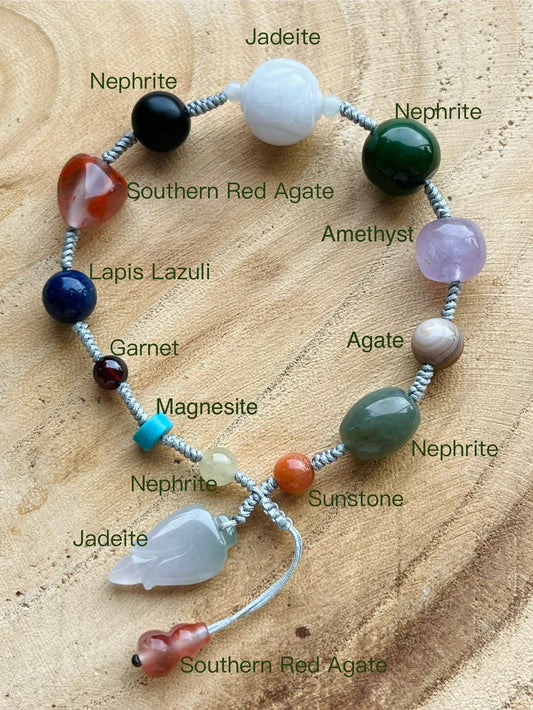 Handmade Multi Gemstone Beaded Bracelet