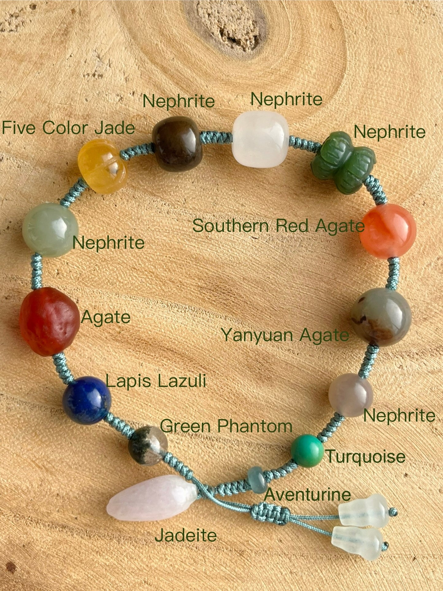 Handmade Multi Gemstone Beaded Bracelet